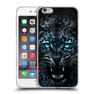 Силиконовый чехол на Iphone 6 Plus/6s Plus с принтом Темный леопард