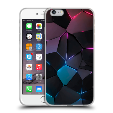 Силиконовый чехол на Iphone 6 Plus/6s Plus с принтом Геометрия неона