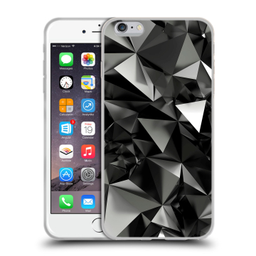 Силиконовый чехол на Iphone 6 Plus/6s Plus с принтом Черные кристаллы