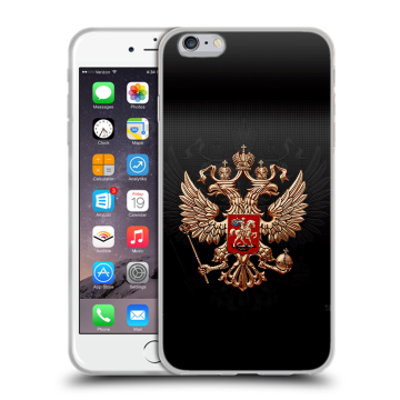 Силиконовый чехол на Iphone 6 Plus/6s Plus с принтом Герб России