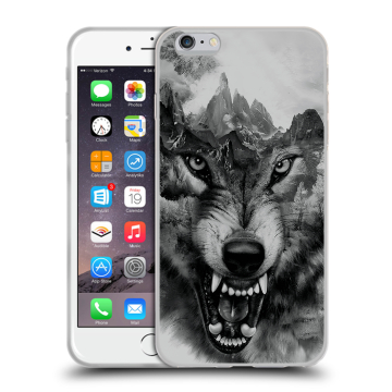 Силиконовый чехол на Iphone 6 Plus/6s Plus с принтом Волк
