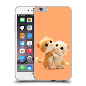 Силиконовый чехол на Iphone 6 Plus/6s Plus с принтом Милые котики