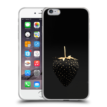 Силиконовый чехол на Iphone 6 Plus/6s Plus с принтом Черная клубника