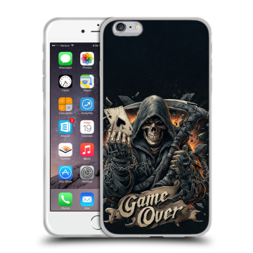 Силиконовый чехол на Iphone 6 Plus/6s Plus с принтом Скелет карты