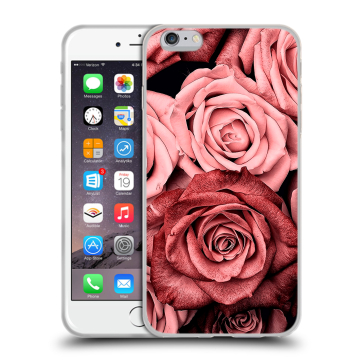 Силиконовый чехол на Iphone 6 Plus/6s Plus с принтом Цветы розы