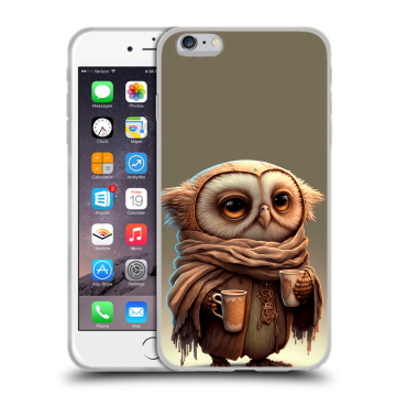Силиконовый чехол на Iphone 6 Plus/6s Plus с принтом Сова