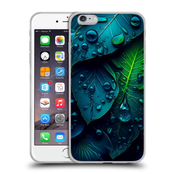 Силиконовый чехол на Iphone 6 Plus/6s Plus с принтом Листья