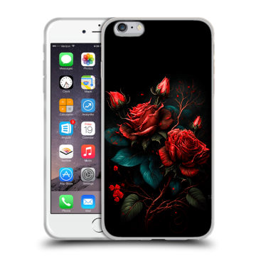 Силиконовый чехол на Iphone 6 Plus/6s Plus с принтом Розы красные