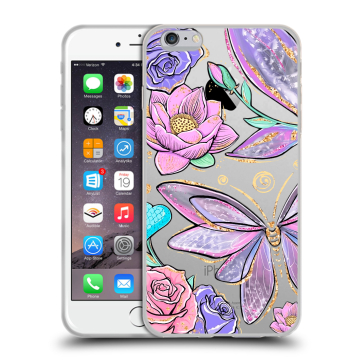 Силиконовый чехол на Iphone 6 Plus/6s Plus с принтом Бабочки и цветы Силиконовый чехол на Iphone 6 Plus/6s Plus с принтом Бабочки и цветы