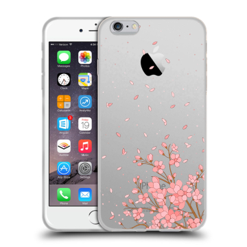 Силиконовый чехол на Iphone 6 Plus/6s Plus с принтом Ветка сакуры Силиконовый чехол на Iphone 6 Plus/6s Plus с принтом Ветка сакуры