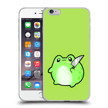 Силиконовый чехол на Iphone 6 Plus/6s Plus с принтом Лягушенок Силиконовый чехол на Iphone 6 Plus/6s Plus с принтом Лягушенок