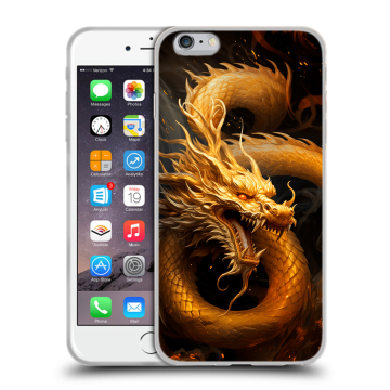 Силиконовый чехол на Iphone 6 Plus/6s Plus с принтом Золотой дракон Силиконовый чехол на Iphone 6 Plus/6s Plus с принтом Золотой дракон