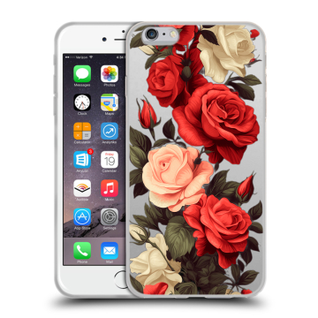 Силиконовый чехол на Iphone 6 Plus/6s Plus с принтом Розы Силиконовый чехол на Iphone 6 Plus/6s Plus с принтом Розы