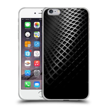 Силиконовый чехол на Iphone 6 Plus/6s Plus с принтом Текстура металла