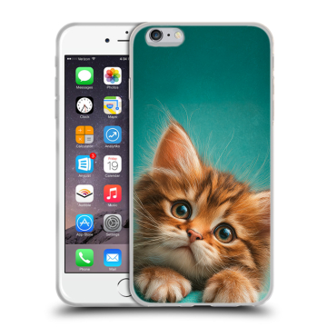 Силиконовый чехол на Iphone 6 Plus/6s Plus с принтом котенок Силиконовый чехол на Iphone 6 Plus/6s Plus с принтом котенок