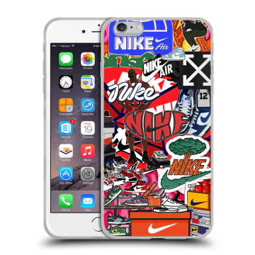 Силиконовый чехол на Iphone 6 Plus/6s Plus с принтом Найк Nike яркий Силиконовый чехол на Iphone 6 Plus/6s Plus с принтом Найк Nike яркий