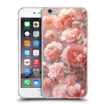 Силиконовый чехол на Iphone 6 Plus/6s Plus с принтом Розовые розы Силиконовый чехол на Iphone 6 Plus/6s Plus с принтом Розовые розы