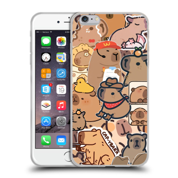 Силиконовый чехол на Iphone 6 Plus/6s Plus с принтом капибара Силиконовый чехол на Iphone 6 Plus/6s Plus с принтом капибара