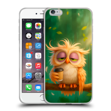 Силиконовый чехол на Iphone 6 Plus/6s Plus с принтом сова