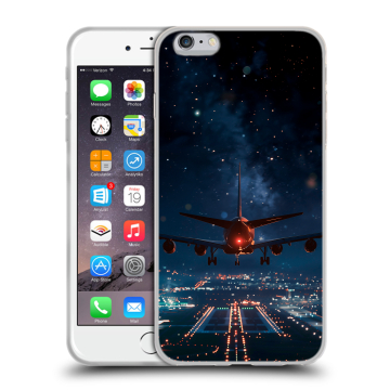 Силиконовый чехол на Iphone 6 Plus/6s Plus с принтом самолет Силиконовый чехол на Iphone 6 Plus/6s Plus с принтом самолет