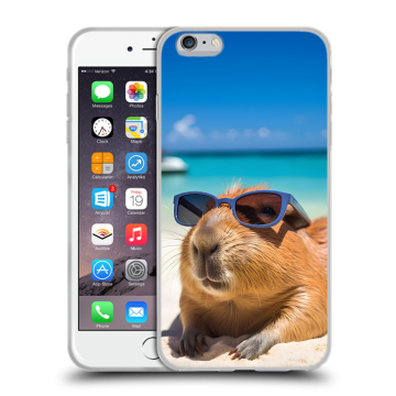 Силиконовый чехол на Iphone 6 Plus/6s Plus с принтом Капибара