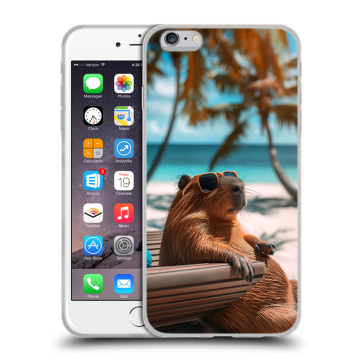Силиконовый чехол на Iphone 6 Plus/6s Plus с принтом Капибара Силиконовый чехол на Iphone 6 Plus/6s Plus с принтом Капибара