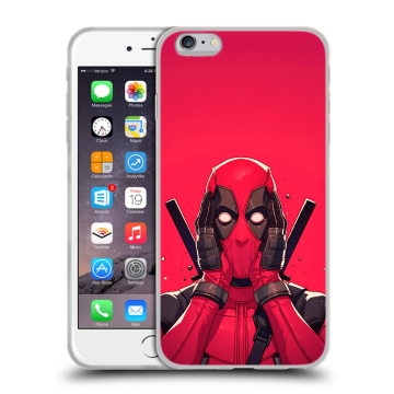 Силиконовый чехол на Iphone 6 Plus/6s Plus с принтом Дедпул Deadpool Силиконовый чехол на Iphone 6 Plus/6s Plus с принтом Дедпул Deadpool