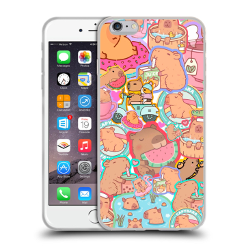 Силиконовый чехол на Iphone 6 Plus/6s Plus с принтом капибары Силиконовый чехол на Iphone 6 Plus/6s Plus с принтом капибары