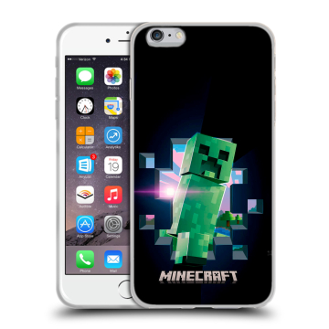 Силиконовый чехол на Iphone 6 Plus/6s Plus с принтом Майнкрафт Minecraft Силиконовый чехол на Iphone 6 Plus/6s Plus с принтом Майнкрафт Minecraft