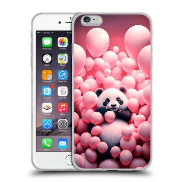 Силиконовый чехол на Iphone 6 Plus/6s Plus с принтом Панда Силиконовый чехол на Iphone 6 Plus/6s Plus с принтом Панда