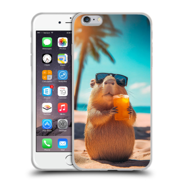 Силиконовый чехол на Iphone 6 Plus/6s Plus с принтом Капибара Силиконовый чехол на Iphone 6 Plus/6s Plus с принтом Капибара