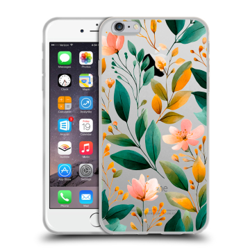Силиконовый чехол на Iphone 6 Plus/6s Plus с принтом Цветы паттерн Силиконовый чехол на Iphone 6 Plus/6s Plus с принтом Цветы паттерн