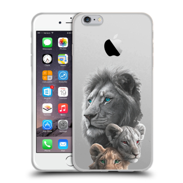 Силиконовый чехол на Iphone 6 Plus/6s Plus с принтом Львы Силиконовый чехол на Iphone 6 Plus/6s Plus с принтом Львы