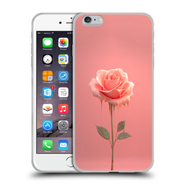 Силиконовый чехол на Iphone 6 Plus/6s Plus с принтом Розовая роза Силиконовый чехол на Iphone 6 Plus/6s Plus с принтом Розовая роза