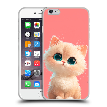 Силиконовый чехол на Iphone 6 Plus/6s Plus с принтом Розовый котенок Силиконовый чехол на Iphone 6 Plus/6s Plus с принтом Розовый котенок