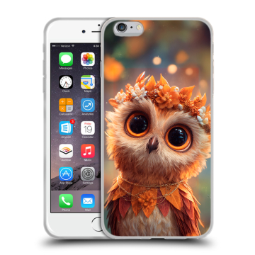 Силиконовый чехол на Iphone 6 Plus/6s Plus с принтом Милая сова