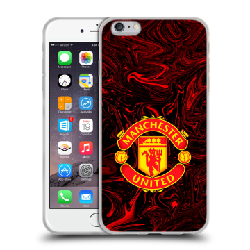 Силиконовый чехол на Iphone 6 Plus/6s Plus с принтом Manchester United