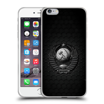 Силиконовый чехол на Iphone 6 Plus/6s Plus с принтом Герб Флаг СССР Силиконовый чехол на Iphone 6 Plus/6s Plus с принтом Герб Флаг СССР