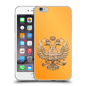 Силиконовый чехол на Iphone 6 Plus/6s Plus с принтом Герб Флаг России