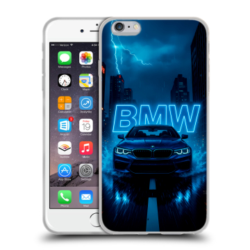 Силиконовый чехол на Iphone 6 Plus/6s Plus с принтом BMW БМВ