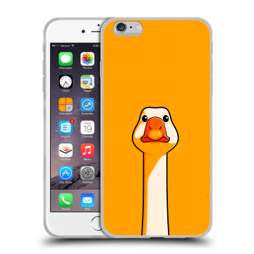 Силиконовый чехол на Iphone 6 Plus/6s Plus с принтом Смешная утка