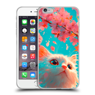 Силиконовый чехол на Iphone 6 Plus/6s Plus с принтом Красивый кот