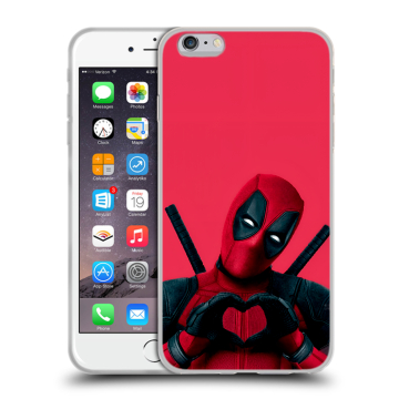 Силиконовый чехол на Iphone 6 Plus/6s Plus с принтом Дедпул Deadpool Силиконовый чехол на Iphone 6 Plus/6s Plus с принтом Дедпул Deadpool