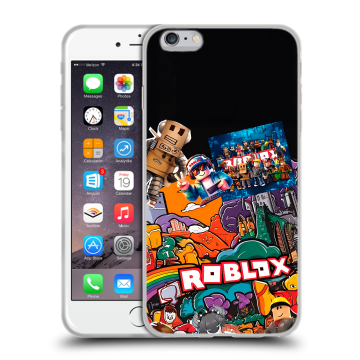 Силиконовый чехол на Iphone 6 Plus/6s Plus с принтом Roblox Роблокс