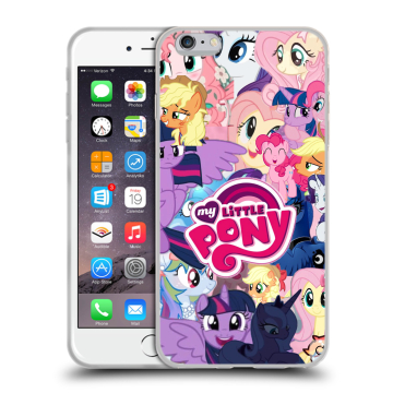 Силиконовый чехол на Iphone 6 Plus/6s Plus с принтом My little pony Дружба чудо