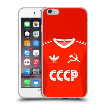 Силиконовый чехол на Iphone 6 Plus/6s Plus с принтом Флаг Герб СССР