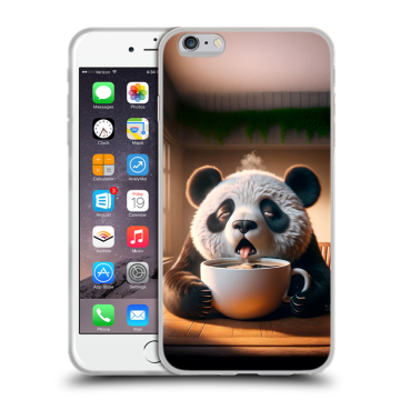Силиконовый чехол на Iphone 6 Plus/6s Plus с принтом смешная панда Силиконовый чехол на Iphone 6 Plus/6s Plus с принтом смешная панда