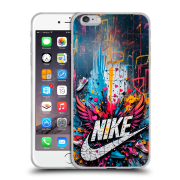 Силиконовый чехол на Iphone 6 Plus/6s Plus с принтом Nike Найк Силиконовый чехол на Iphone 6 Plus/6s Plus с принтом Nike Найк