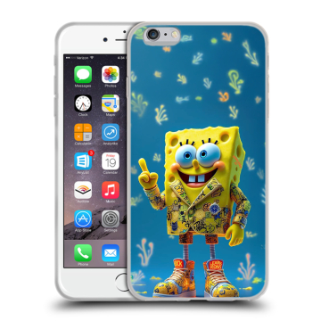 Силиконовый чехол на Iphone 6 Plus/6s Plus с принтом Спанч боб Спанчбоб Силиконовый чехол на Iphone 6 Plus/6s Plus с принтом Спанч боб Спанчбоб