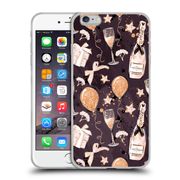 Силиконовый чехол на Iphone 6 Plus/6s Plus с принтом Новый год